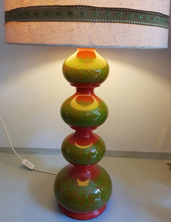 Image 1 of Lampe de table à bulles organiques en céramique de Kaiser Idell