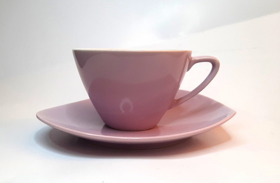 Image 1 of 3X Boch Pastel Tasse et soucoupe Expo 58