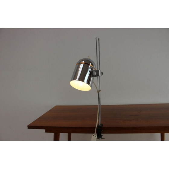 Image 1 of Lampe de table vintage en métal et chrome par Stanislav Indra, Tchécoslovaquie 1970