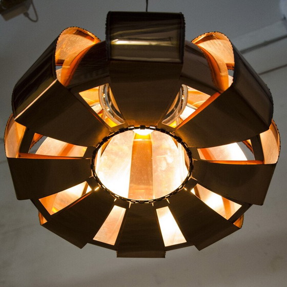 Image 1 of Lampe suspendue vintage en laiton par Svend Aage Holm Sørensen poHolm-Sørensen