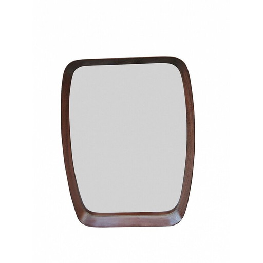 Miroir vintage en teck par Pendersen Hansen, Danemark années 1960
