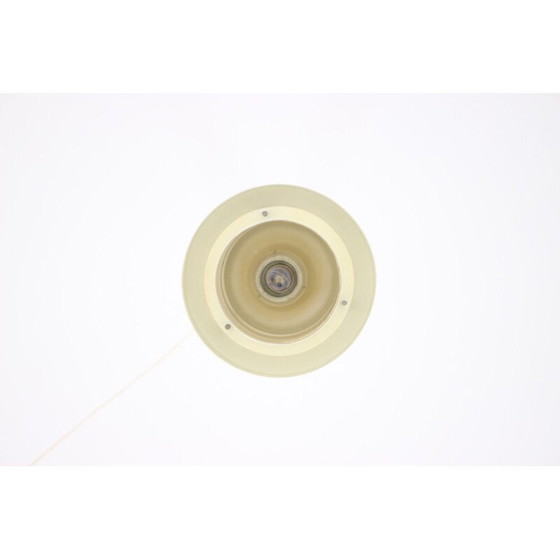 Image 1 of Lampe suspendue vintage en métal et laiton par Drupol, Tchécoslovaquie 1970