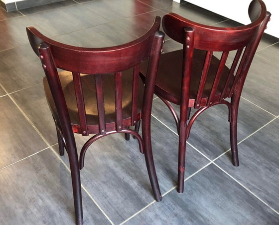 Image 1 of Paire De Chaises De Bistrot Vintage