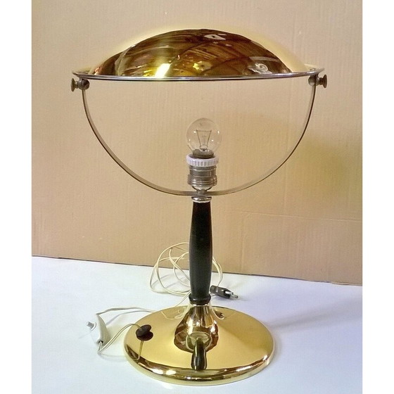 Image 1 of Lampe de table vintage en laiton par Zerowatt, 1940