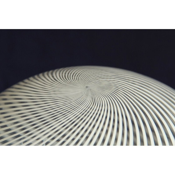 Image 1 of Lampe de table vintage en verre "dante", Italie 1960