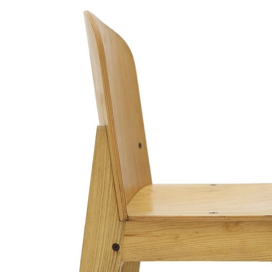 Image 1 of Chaise en bois vintage par Luca Meda pour Longoni, 1970