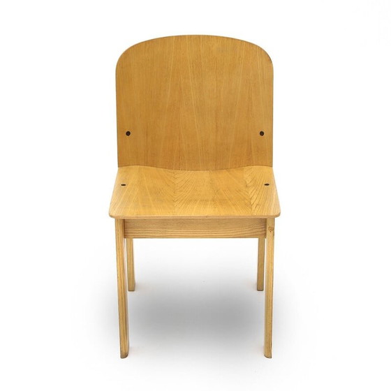 Image 1 of Chaise en bois vintage par Luca Meda pour Longoni, 1970