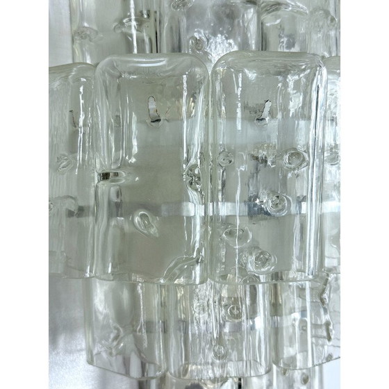 Image 1 of Paire d'appliques vintage en verre clair de Murano, Italie, années 1970
