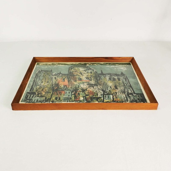 Image 1 of Lithographie vintage "Maisons Paris", France 1960