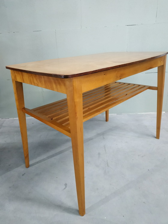 Image 1 of Table d'appoint suédoise des années 1960- table d'appoint- unité murale