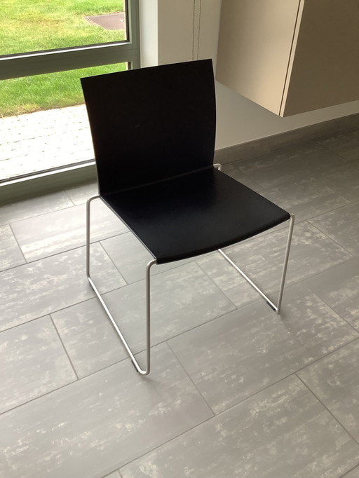 6x Mdf Italia M1 Black chair