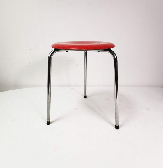 Image 1 of Tabouret tripode, Werzalit, Allemagne, années 1950