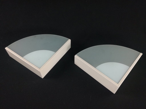 Appliques Triangulaires Minimalistes, Set De 2, 1980S