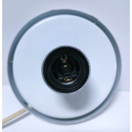 Image 1 of Lampe ovoïde vintage en verre moucheté pour Domec Luminaires, France 1970