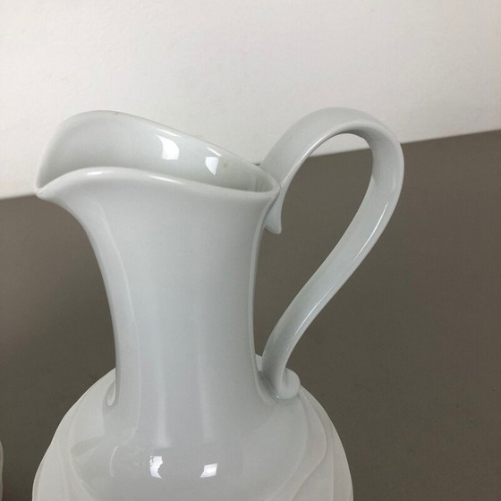 Image 1 of Paire de vases vintage en porcelaine OP Art, Allemagne 1970