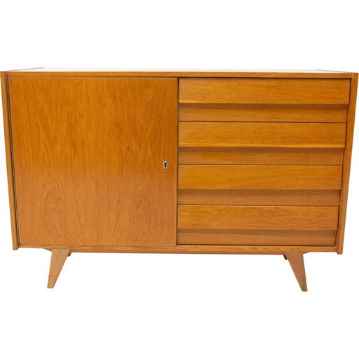 Commode vintage en contreplaqué et placage "U-458" par Jiri Jiroutek, Tchèque 1960