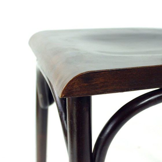 Image 1 of Chaise vintage en bois courbé et contreplaqué, Tchécoslovaquie 1950