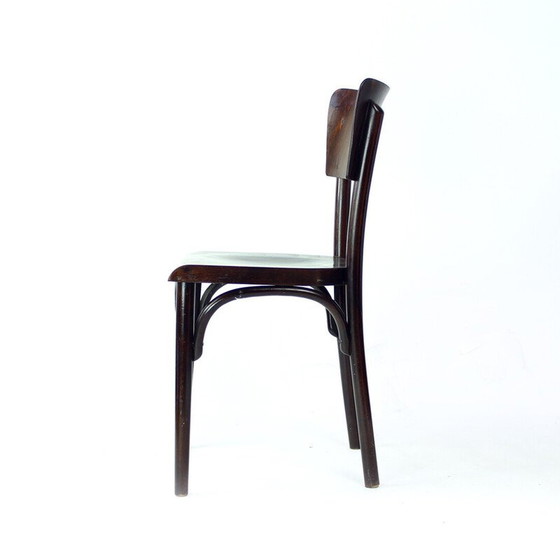 Image 1 of Chaise vintage en bois courbé et contreplaqué, Tchécoslovaquie 1950