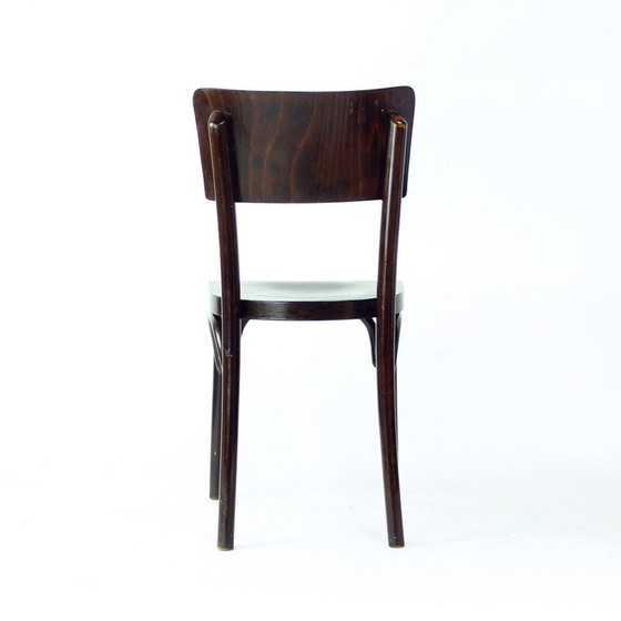 Image 1 of Chaise vintage en bois courbé et contreplaqué, Tchécoslovaquie 1950