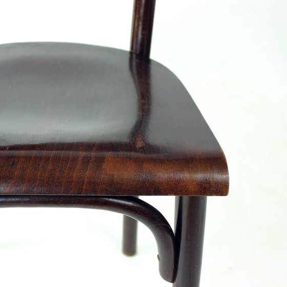Image 1 of Chaise vintage en bois courbé et contreplaqué, Tchécoslovaquie 1950