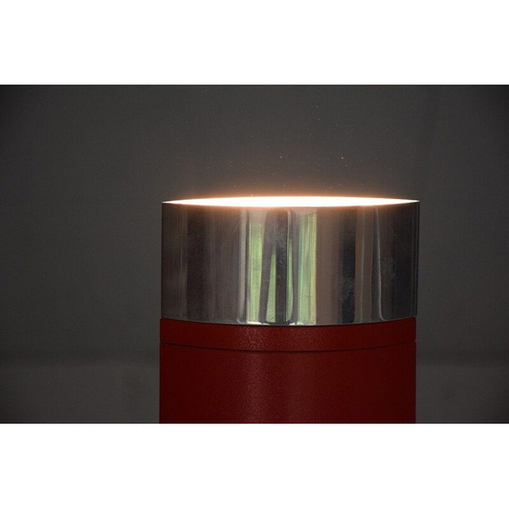 Image 1 of Lampe vintage "le Mât" rouge par Yonel Lebovici, 1981