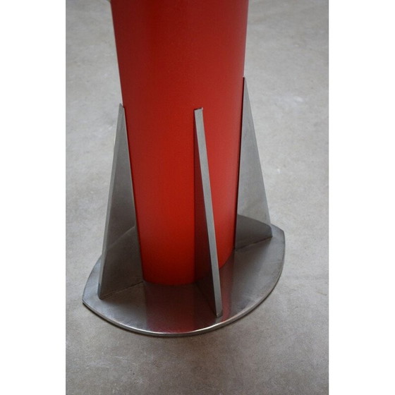 Image 1 of Lampe vintage "le Mât" rouge par Yonel Lebovici, 1981