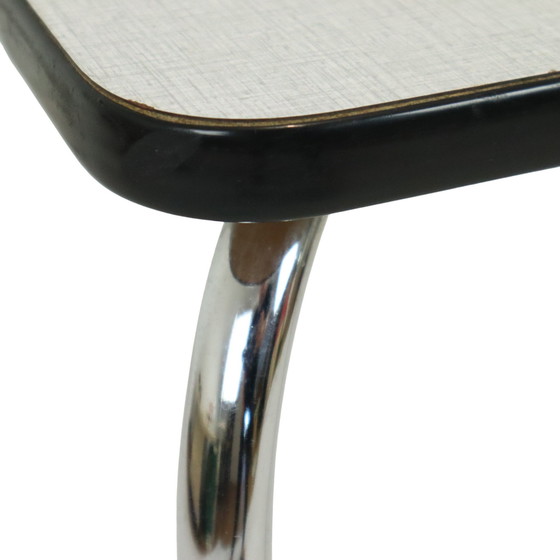 Image 1 of Formica Stool Chrome Plant Table