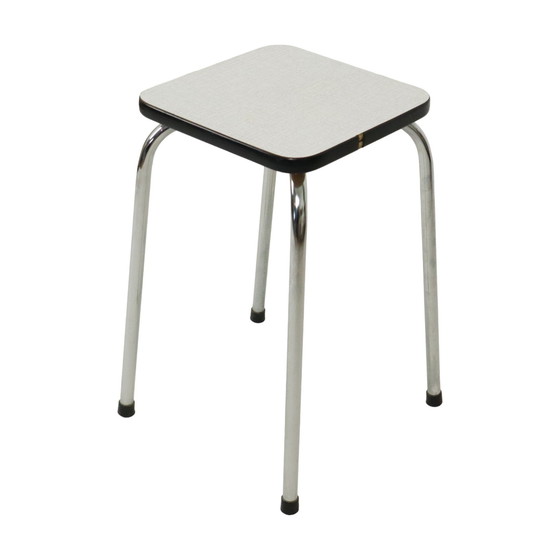 Image 1 of Formica Stool Chrome Plant Table