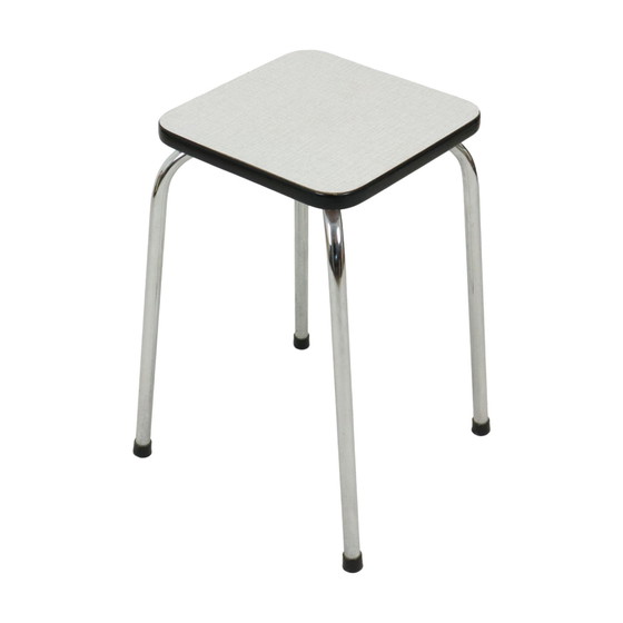 Image 1 of Formica Stool Chrome Plant Table