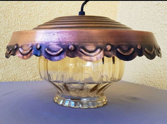Image 1 of Lampe en cuivre vintage