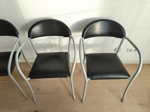 6x Chaises de salle à manger modernes