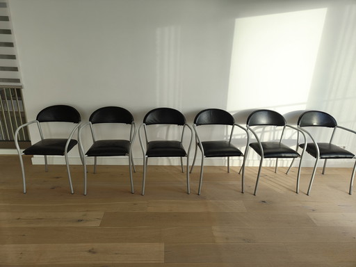 6x Chaises de salle à manger modernes