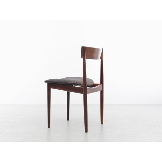 Image 1 of Ensemble de 4 chaises scandinaves vintage en teck par Harry Rosengren Hansen pour Brande Møbelindustri, 1960