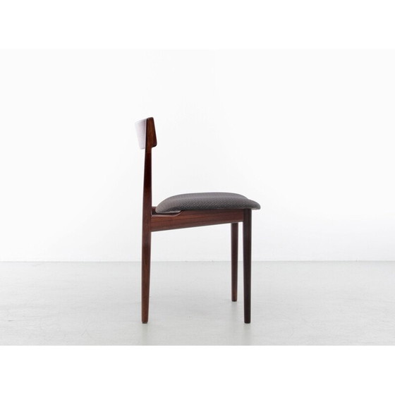 Image 1 of Ensemble de 4 chaises scandinaves vintage en teck par Harry Rosengren Hansen pour Brande Møbelindustri, 1960