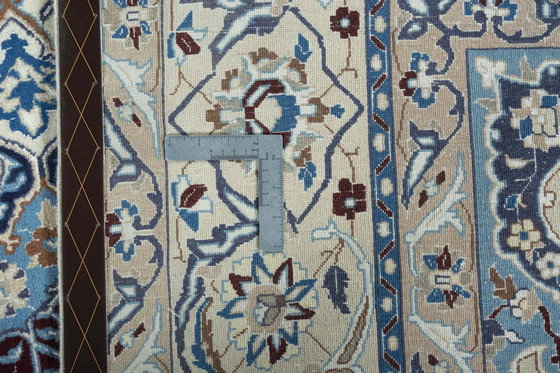 Image 1 of Tapis persan noué à la main Naïn 9La avec soie