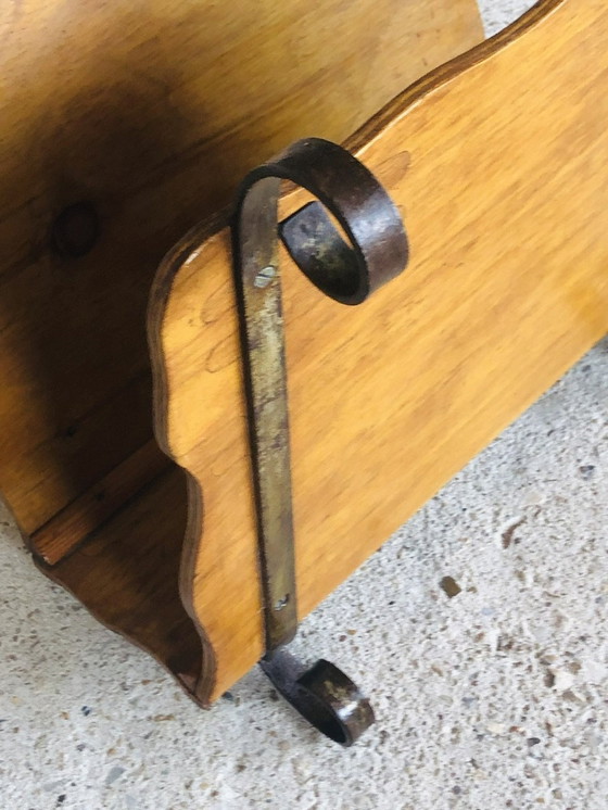 Image 1 of Porte-revues rustique vintage, 1950S