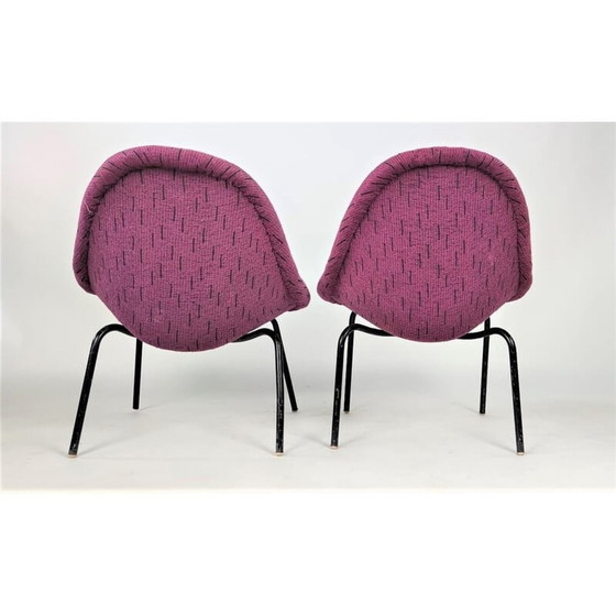 Image 1 of Paire de fauteuils vintage en coquillage de M. Navrátil, Tchécoslovaquie, années 1960