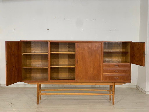 Danish teak highboard armoire salon vintage