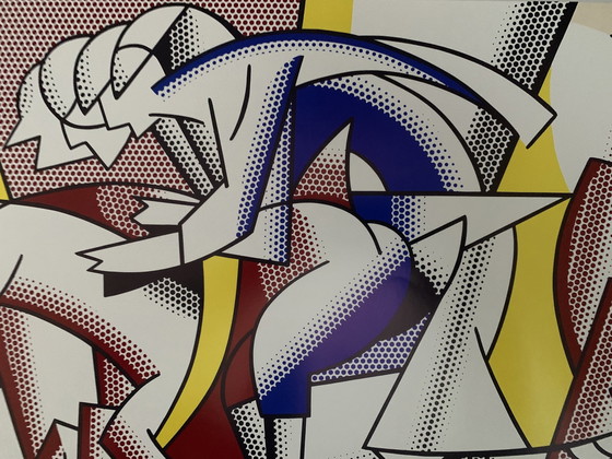 Image 1 of Roy Lichtenstein - Le cavalier rouge - 1975 Rare.