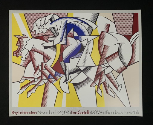 Roy Lichtenstein - Le cavalier rouge - 1975 Rare.