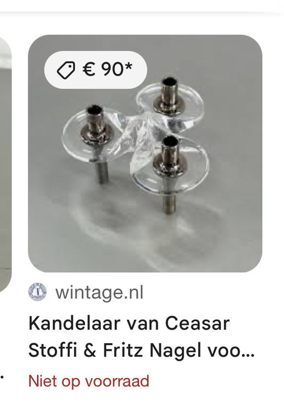 Image 1 of Chandelier unique de Ceasar Stoffi & Fritz Nagel pour BMF