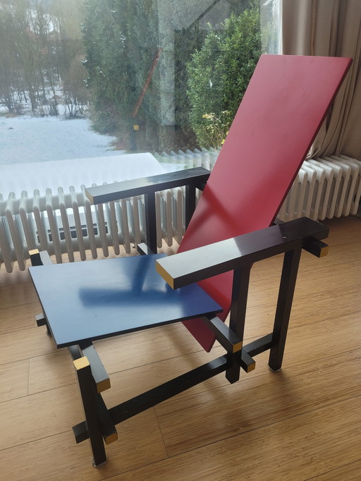 Fauteuil Rouge Et Bleu Gerrit Rietveld Cassina