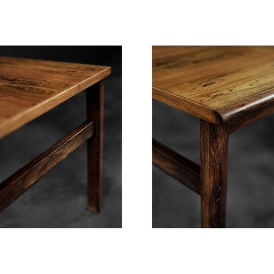 Image 1 of Table basse vintage Capella en bois de rose par Illum Wikkelsø pour Niels Eilersen, Danemark 1960