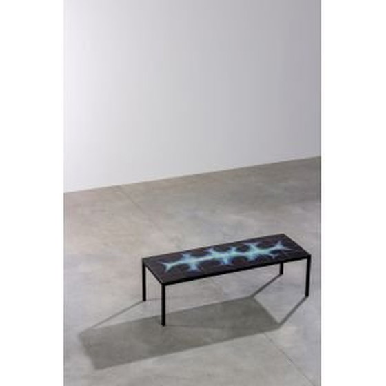 Image 1 of Table basse vintage en céramique avec motifs, Belgique 1950
