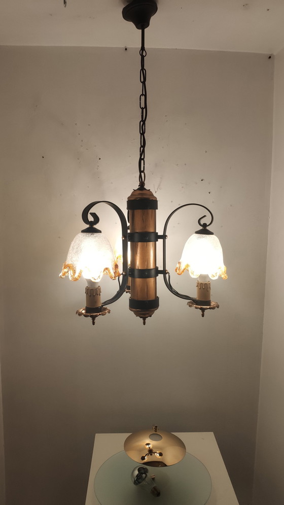 Image 1 of Lampe de Murano brutaliste