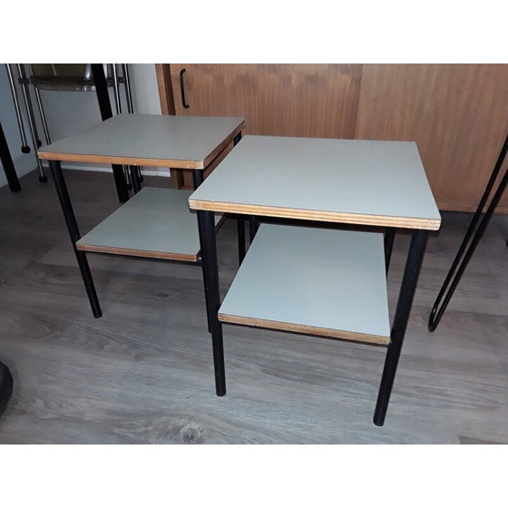 Image 1 of Paire de petites tables vintage par Pierre Guariche - 1950s