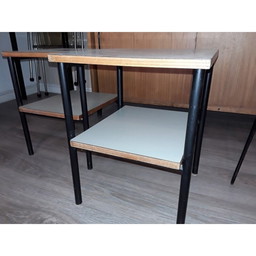 Paire de petites tables vintage par Pierre Guariche - 1950s