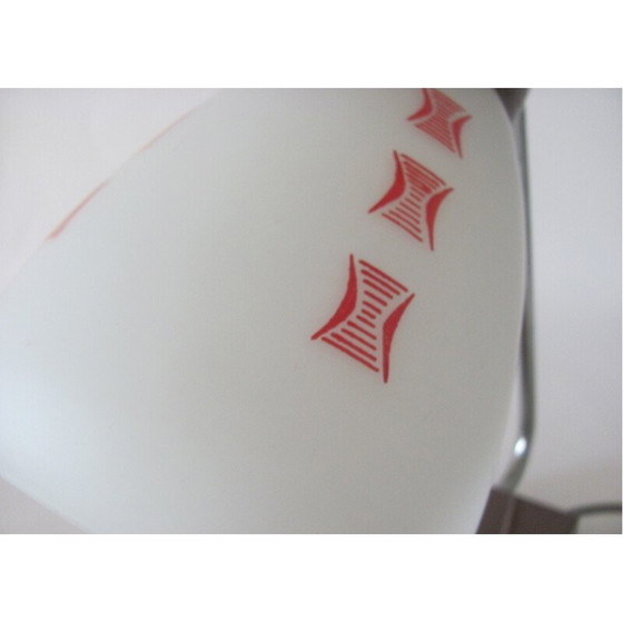 Image 1 of Lampe de table vintage en verre et métal, Tchécoslovaquie 1960