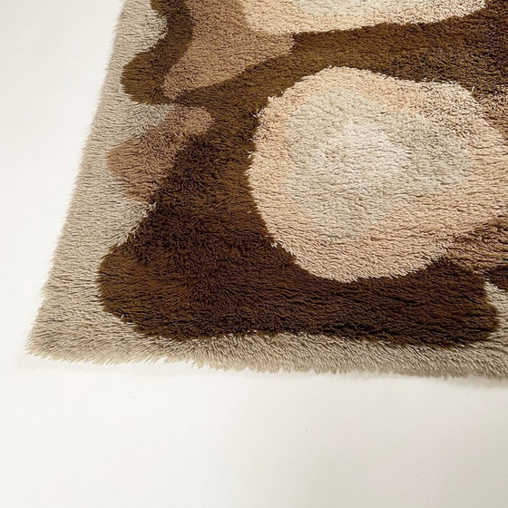 Image 1 of Tapis vintage psychédélique coloré pour Desso, Pays-Bas 1970