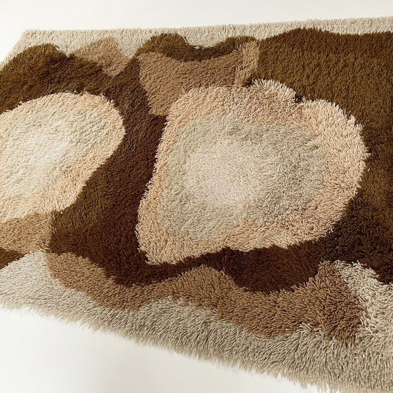 Image 1 of Tapis vintage psychédélique coloré pour Desso, Pays-Bas 1970